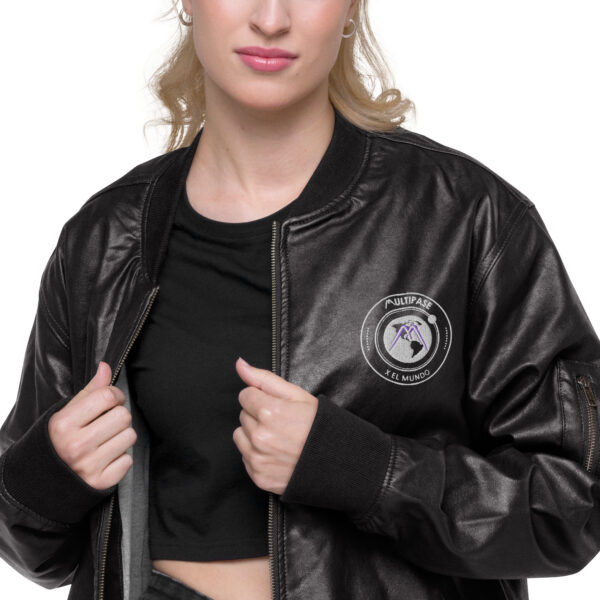 Chaqueta bomber piel vegana