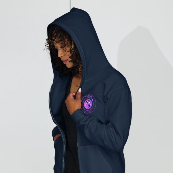Sudadera gruesa unisex con capucha y cremallera Multipase