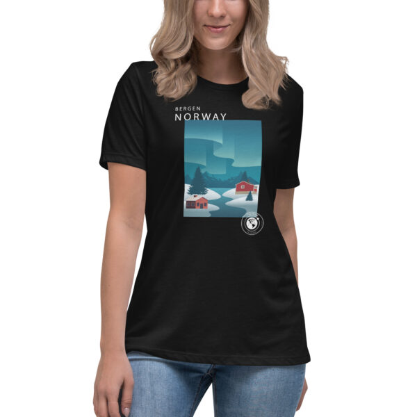 Camiseta suelta mujer - Bergen Norway.