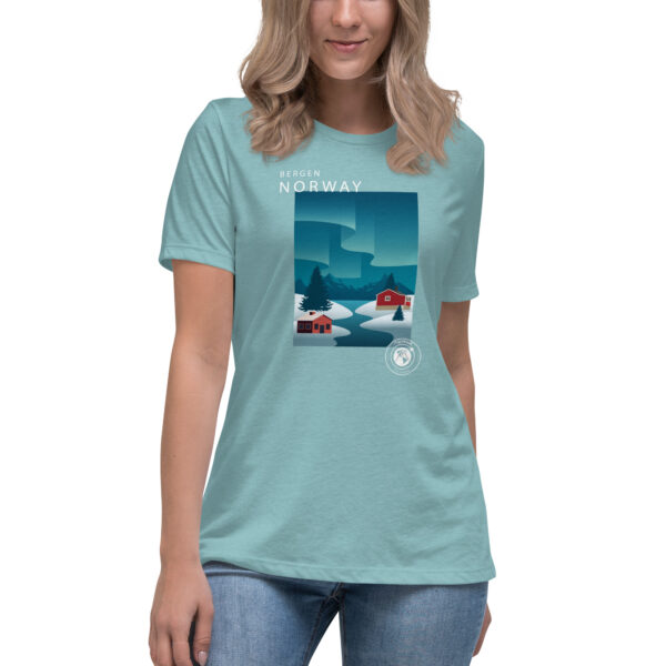 Camiseta suelta mujer - Bergen Norway.