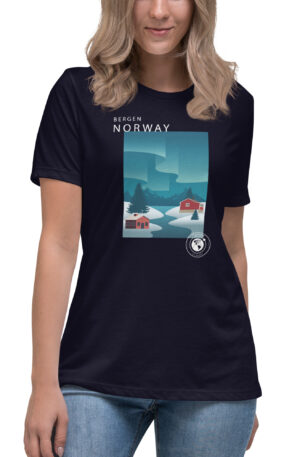 Camiseta suelta mujer - Bergen Norway.