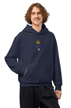 Sudadera con capucha gruesa oversize - Argentina - Bordada