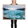 enhanced-matte-paper-framed-poster-in-red-oak-24x36-person-69a21b8838b52.jpg Póster con marco - Calafate Glaciar ARG