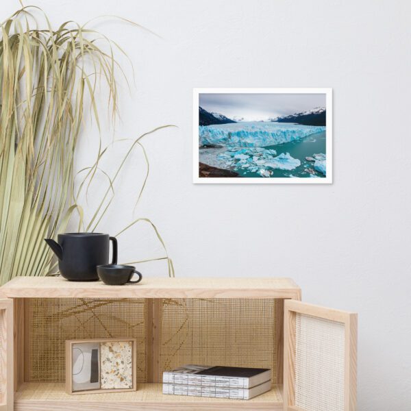 enhanced-matte-paper-framed-poster-in-white-12x18-front-69a21b883bafa.jpg Póster con marco - Calafate Glaciar ARG